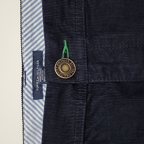 Tommy Hilfiger Women's Corduroy Mini Skirt Dark Navy Blue Size 12 - Picture 5 of 14